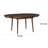 Coly Dining Table With Butterfly Leaf 48-65 Inch Round, Maple Brown