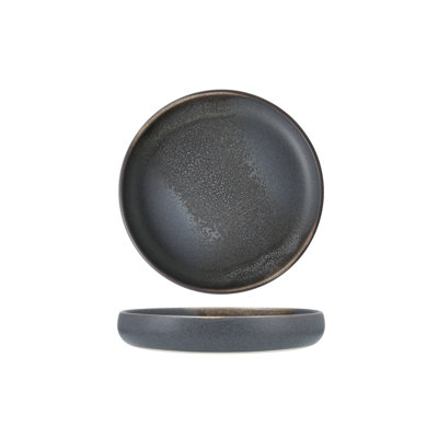 Assiette plate en grès de 10,75 po Cloud Grey