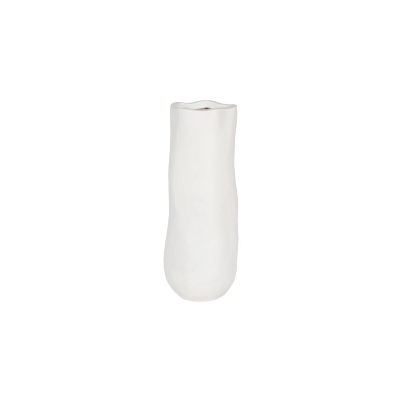 Organic Tall Vase, White