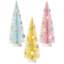 Flock Bristle Easter Tree With Eggs 10" 3 Assorted