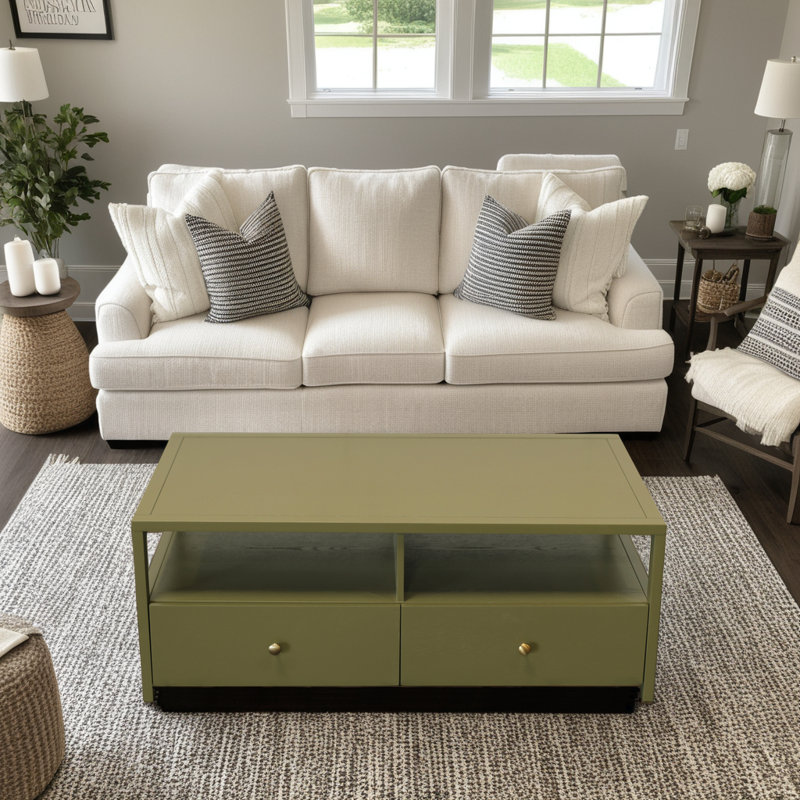 Gracie Coffee Table, Olive Green