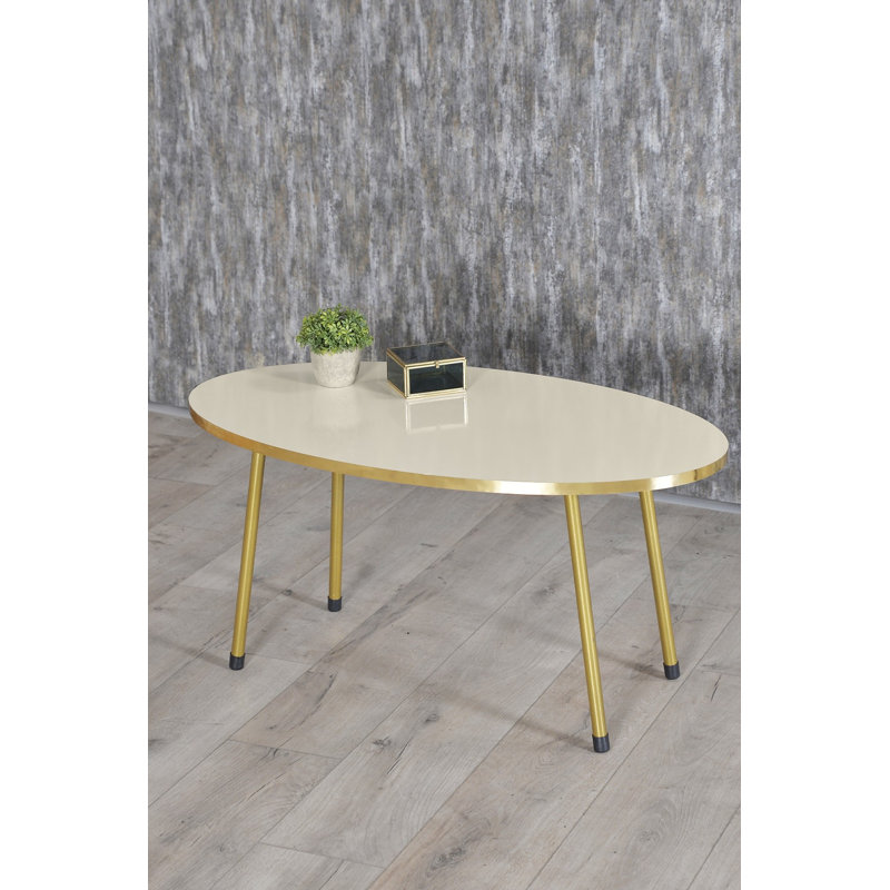 Melany 35cm Console Table, Cream White