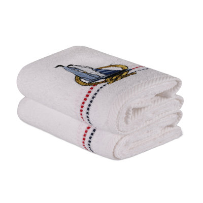 Ensemble de 2 serviettes 100% coton Metcalf