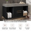 Meuble-lavabo mural 39 po avec lavabo, plateau en pierre frittée et armoire en bois massif 39 po