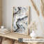 Motif abstrait géométrique de marbre gris, impression d'art moderne sans cadre-655277091