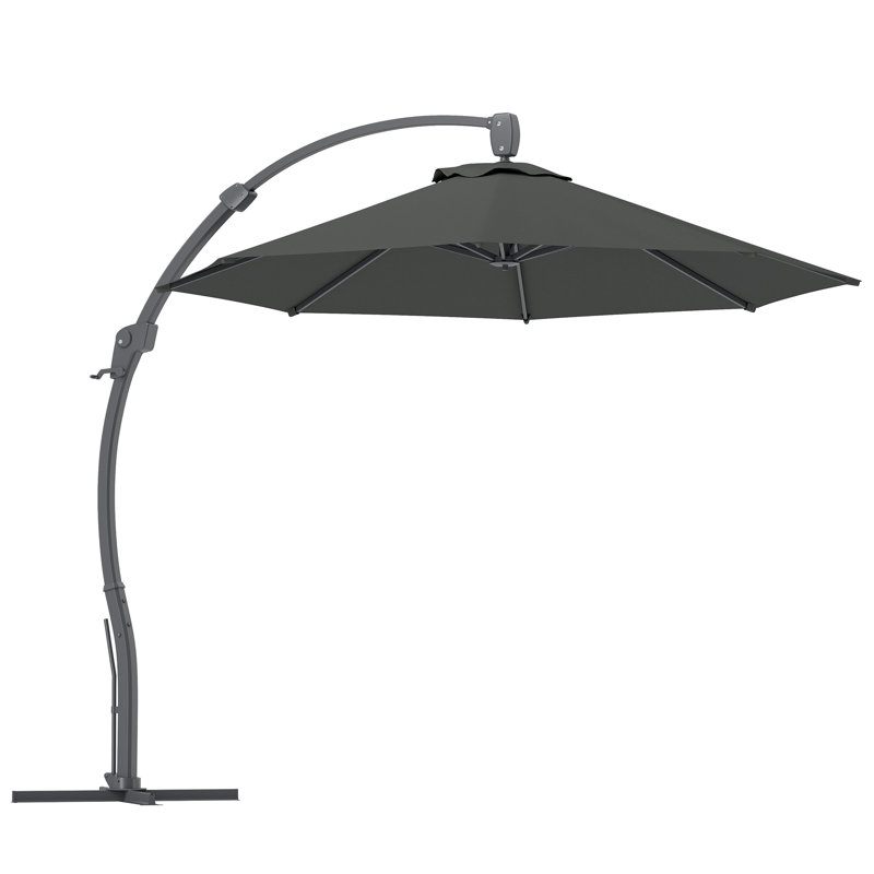 294cm Cantilever Parasol, Grey