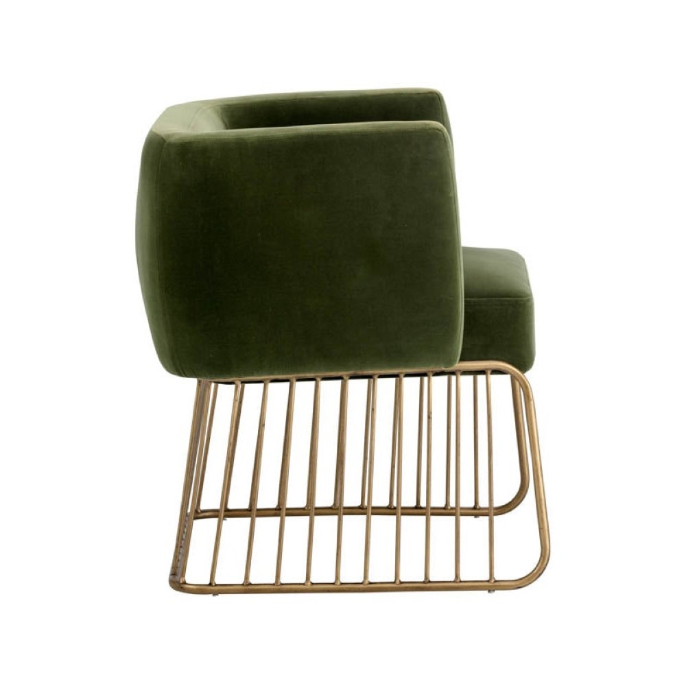 Dory Dining Armchair, Green