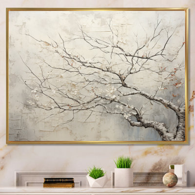 " Tree Monochrome Whispers Of Beige "