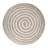 Yolanda 20"W Round Jute and Cotton Pouf