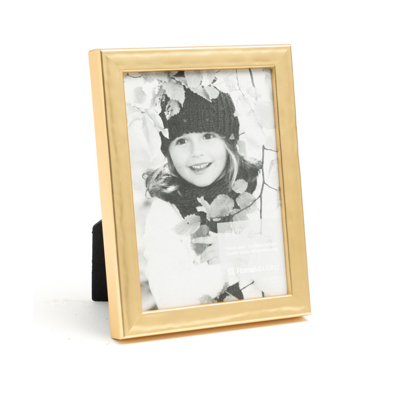 Cadre photo simple en bois, Doré, 4 po x 6 po