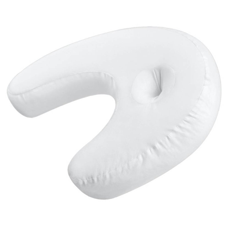Housse de coussin de lit sur le côté sans stress, Blanc