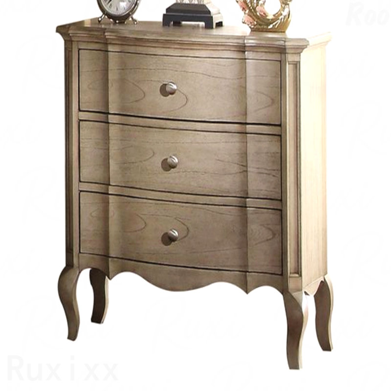 Antique Taupe Finish Nightstand