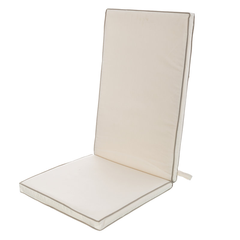 Aira Garden Seat and Back Cushion, Cream