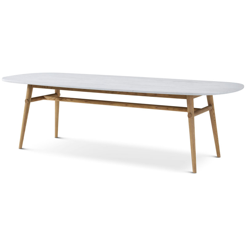 Madrid/WRC Dining Table, Natural, 30" H x 102.36" L x 43.31" W