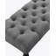 Banc de salle à manger touffeté à pieds tournés, gris-1959979478-1959979479