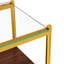 2 pièces, table de bout rectangulaire, verre trempé et, pour le décor de salon de 2 tables avec couche supérieure-1852242042-1852242047