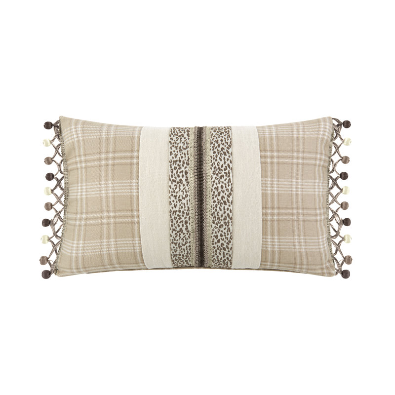 Bird Paradise Plaid Reversible Throw Pillow