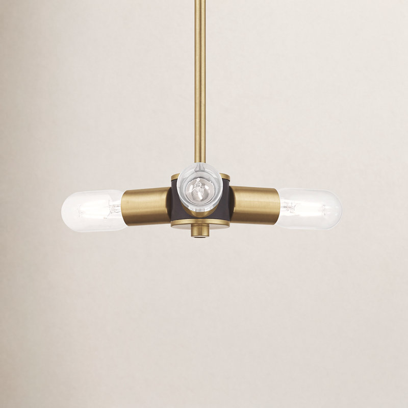 Martella 3 - Light Unique/Statement Pendant, Satin Brass