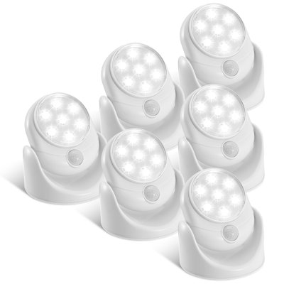 Battery Operated 90 ° Motion Sensor Night Light Battery Not Included