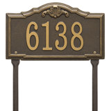 Gatewood Personalized Standard 1-Line Lawn Address Sign