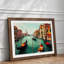 Venice Canal Watercolour Vol.1 - Framed Print-617120960-617120963