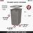 Rev-A-Shelf Polymer Replacement 35 qt. Trash Bin(s)-96003675-96003676