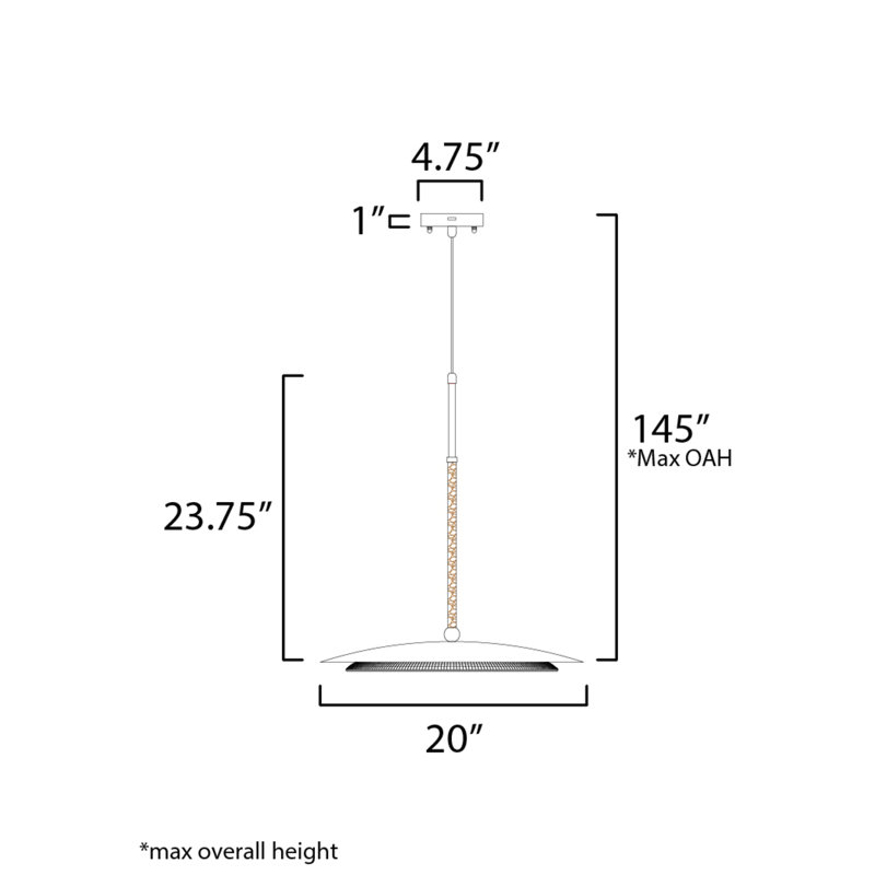 Prismatic 1 - Light LED Pendant