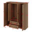 Armoire penderie 4 portes avec 2 tiroirs-48575865