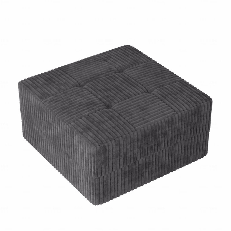 Canapé-repose-pieds, Gris