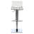 Barber Swivel Upholstered Adjustable Height Counter Stool with Metal Frame-2005715502