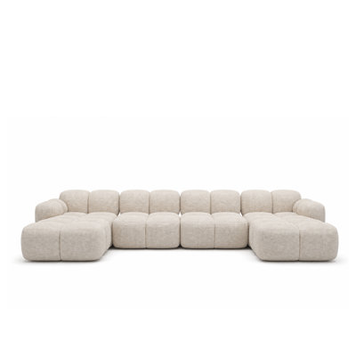 Lou Large U-Shaped Modular Sectional Sofa with Double Chaise