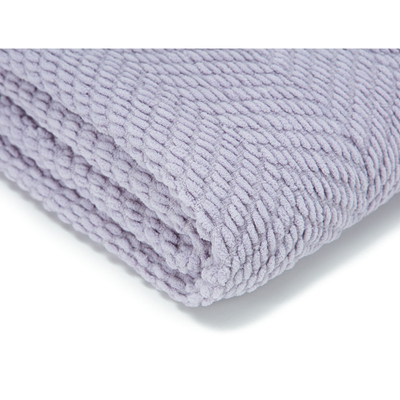 Jeté tricoté texturé , Lilas brumeux, l 65 po x L 50
