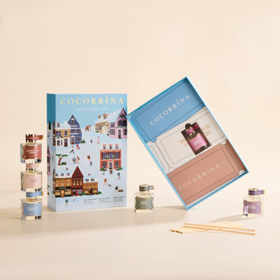 Winter Discovery Set of 6 Reed Diffusers, Blind Box Gift Set with 6 Scents, 1.69 fl oz Each, Holiday Home Fragrance Gift for Family and Friends