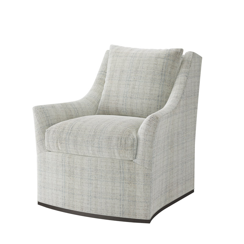 Chaise pivotante Riley, Expresso, Lakeland fabriqué à la main