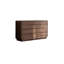 Commode décorative simple en bois massif noyer noir pour chambre à coucher
