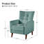 Fauteuil inclinable Amaurie Tacho avec dossier capitonné-1226636060
