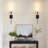 Wall Light Battery Operated Sconce Set of 2,not Hardwired Fixture,Battery Powered Wall Sconce-2130817743