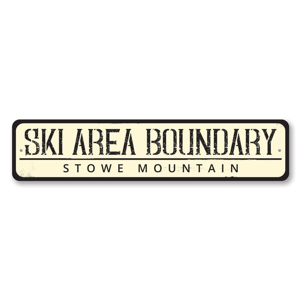 Lizton Sign Shop, Inc Ski Area Boundary Custom Aluminum Sign Wayfair