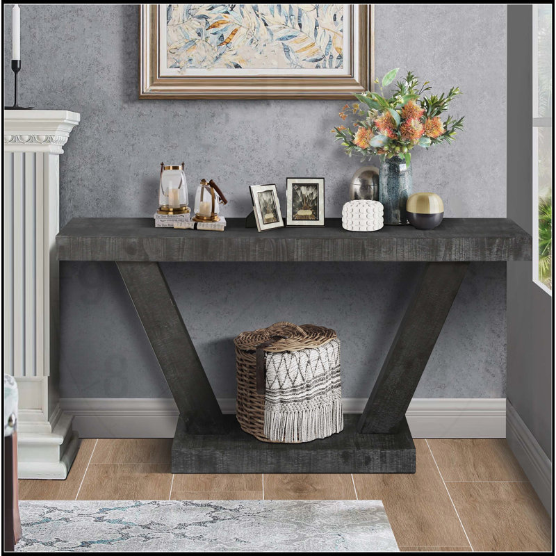 Banc de hall d'entrée en bois vieilli rustique avec armoire de rangement polyvalente, Noir antique