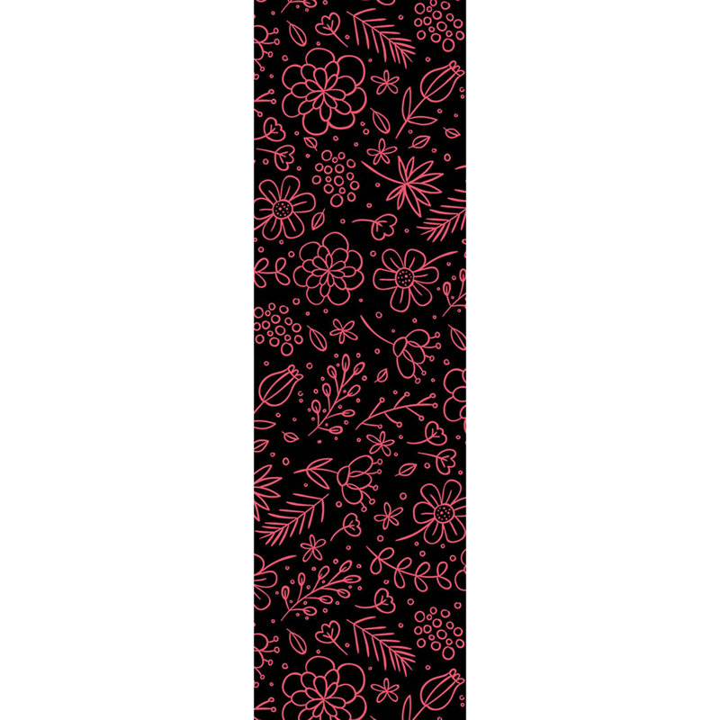 Chemin de table Chertsey, Noir / rose