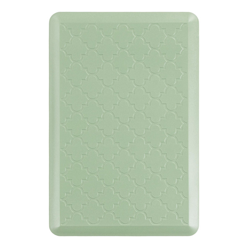 Tapis de cuisine antidérapant Bayonville, Rectangle 2 pi x 3 pi, Vert