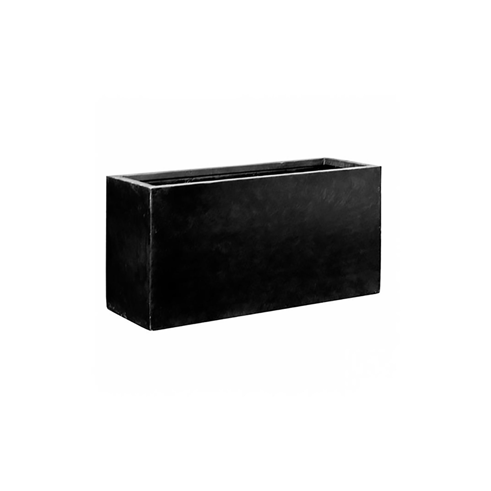 Connoisseur Handmade Planter Box, Black, 24" H x 47" W x 18" D