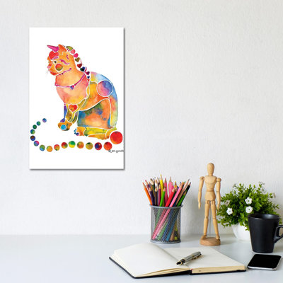 Cat Hearts by Jo Lynch - Wrapped Canvas Gallery-Wrapped Canvas Giclée
