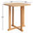 Knightly Square Teak Outdoor Bar Table With Umbrella Hole , 42'' in. W 42'' in. D