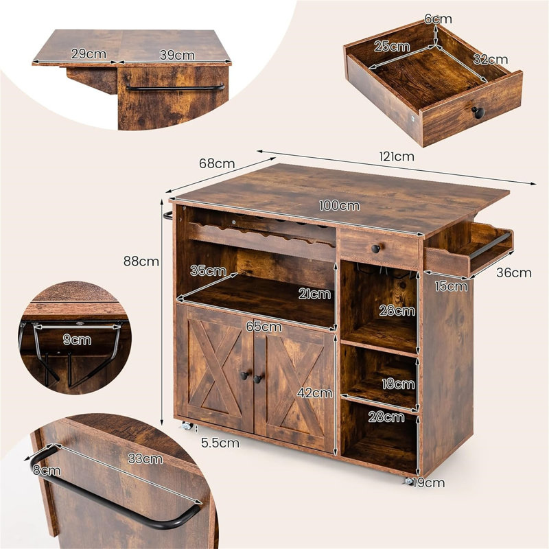 Thangool Wood Kitchen Island