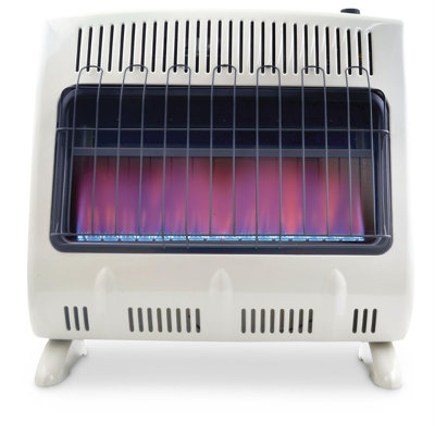 Mr. Heater Propane Wall Mounted Space Heater with Adjustable Thermostat , Remote Included