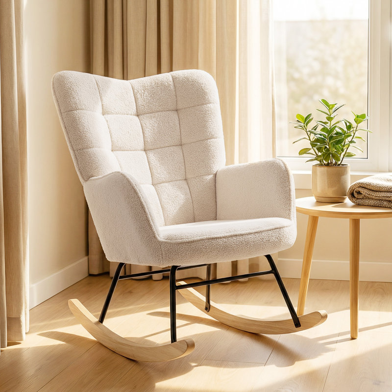 Nikia Rocking Chair, Beige