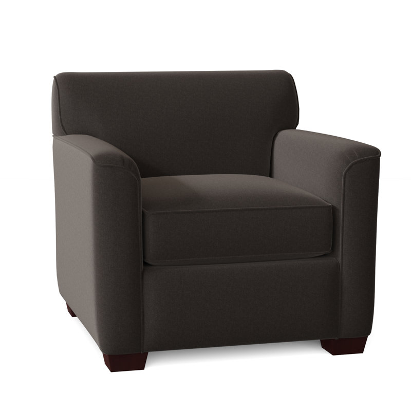 Fauteuil de 39 po de large Keaton, Beau sergé noir performance 45, Oui