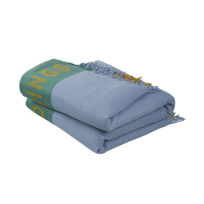 Novogratz by Utica Count Your Blessings Blue Throw