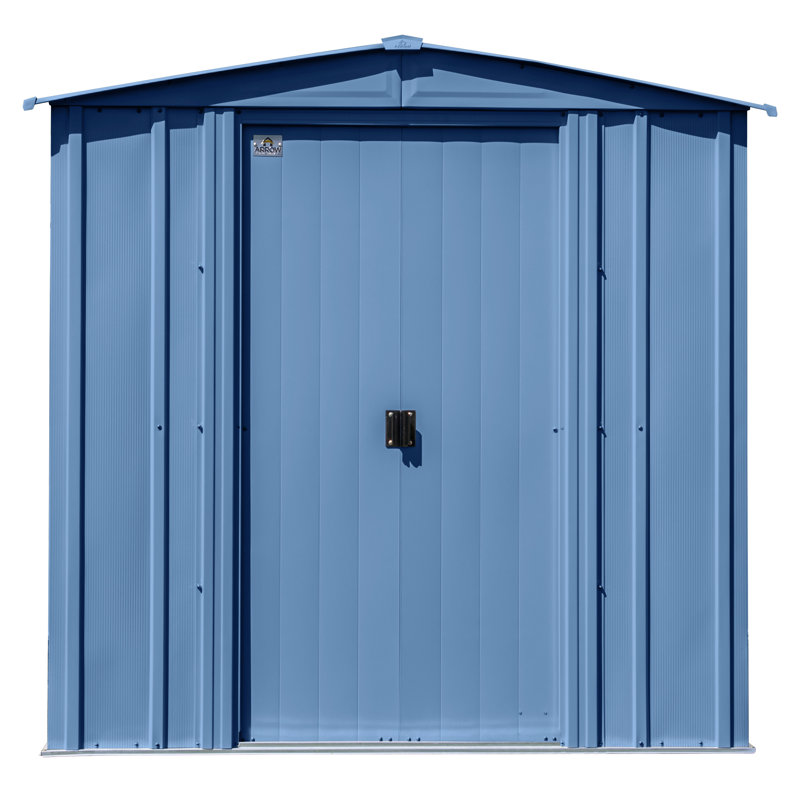  Arrow Classic Steel Storage Shed, Blue, 6 ft. W x 7 ft. D